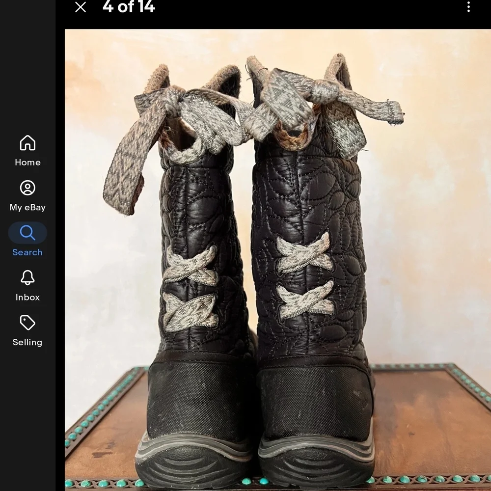 Jambu Black Quilted Kids Boots